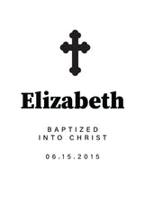 Load image into Gallery viewer, Hinged Baptism Rosary Box