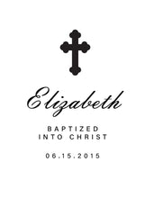 Load image into Gallery viewer, Hinged Baptism Rosary Box