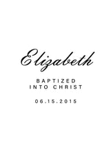 Load image into Gallery viewer, Hinged Baptism Rosary Box