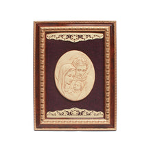 Load image into Gallery viewer, Framed Holy Family Image on Upholstered Backing