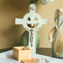 Load image into Gallery viewer, Holy Spirit Cross with Metal Corpus