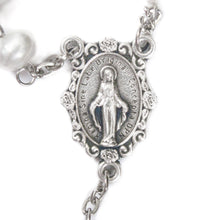 Load image into Gallery viewer, Our Lady of the Miraculous Medal Fresh Water Pearl Rosary (Medium)