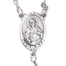 Load image into Gallery viewer, Sacred Heart of Jesus & Fatima Fresh Water Pearl Rosary (Big)