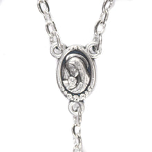 Load image into Gallery viewer, Sacred Heart of Jesus and Madonna & Child Black Stone Rosary