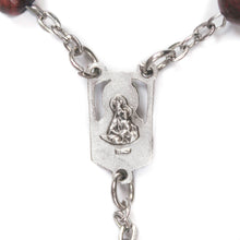Load image into Gallery viewer, Sacred Heart of Jesus & Mt. Carmel Red Tigers Eye Rosary