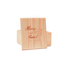 Load image into Gallery viewer, Wooden Dual Rosary Box with Replaceable Wood Lid