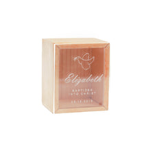Load image into Gallery viewer, Baptism Rosary Box with Replaceable Acrylic Lid