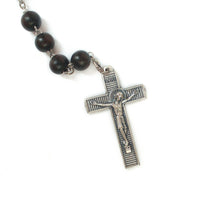 Load image into Gallery viewer, Sacred Heart of Jesus & Fatima Kamagong Rosary (Medium)