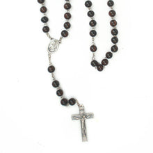 Load image into Gallery viewer, Sacred Heart of Jesus & Fatima Kamagong Rosary (Medium)
