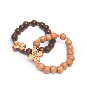 "Protect Us From COVID-19" Rosary Bracelet (10mm)