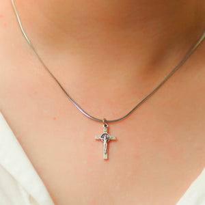 18" St. Benedict Crucifix Necklace