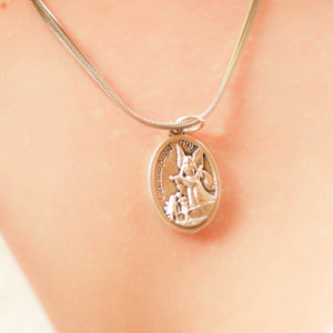 20" St. Michael & Guardian Angel Necklace