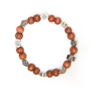 St. Benedict Wood Bracelet