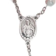 Load image into Gallery viewer, Sacred Heart &amp; Fatima Blue Apatite Rosary
