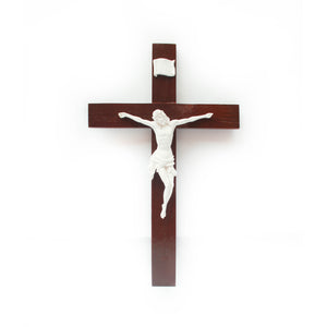 White Corpus on a Wooden Cross