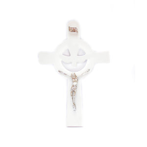 Holy Spirit Cross with Metal Corpus