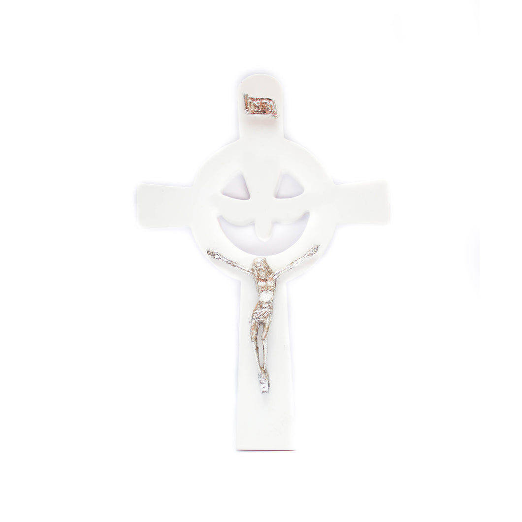 Holy Spirit Cross with Metal Corpus