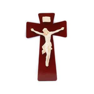 9" Flared Crucifix (Brown/Black)