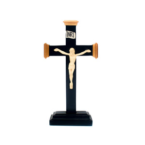 Small Gold Edged Standing Crucifix