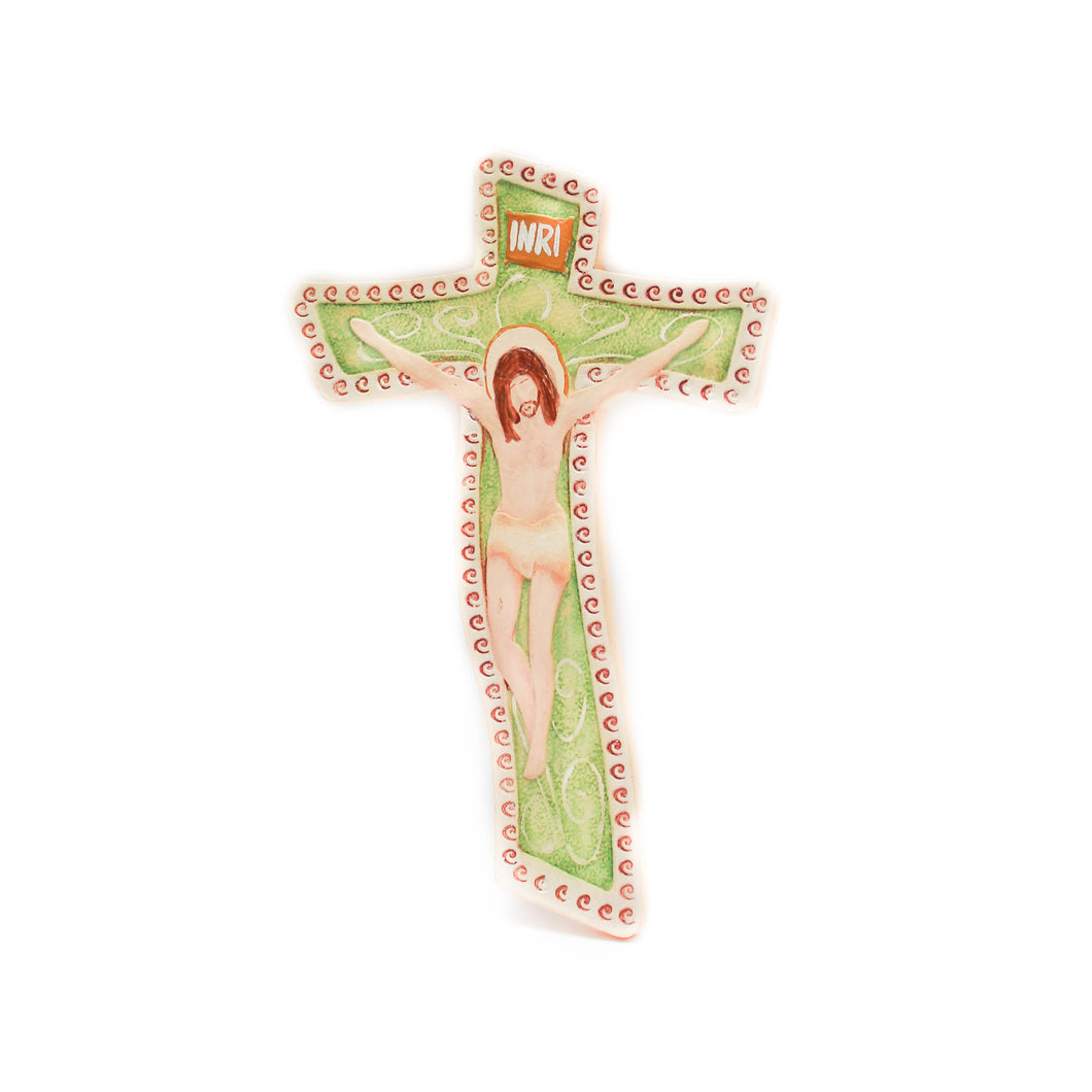 Hand-Painted Resin Cross