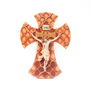 Patterned Flared Crucifix