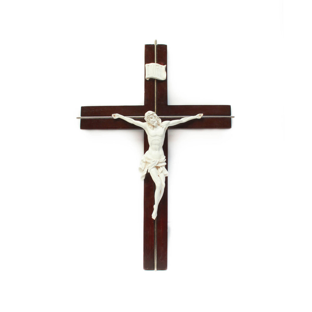 White Corpus Crucifix