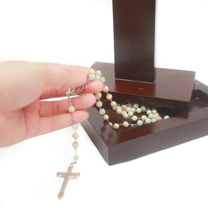 Standing Rosary Case Crucifix