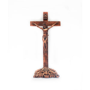 Bronze Antique Standing Crucifix