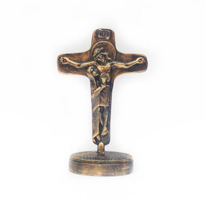Christ and Mary Standing Crucifix