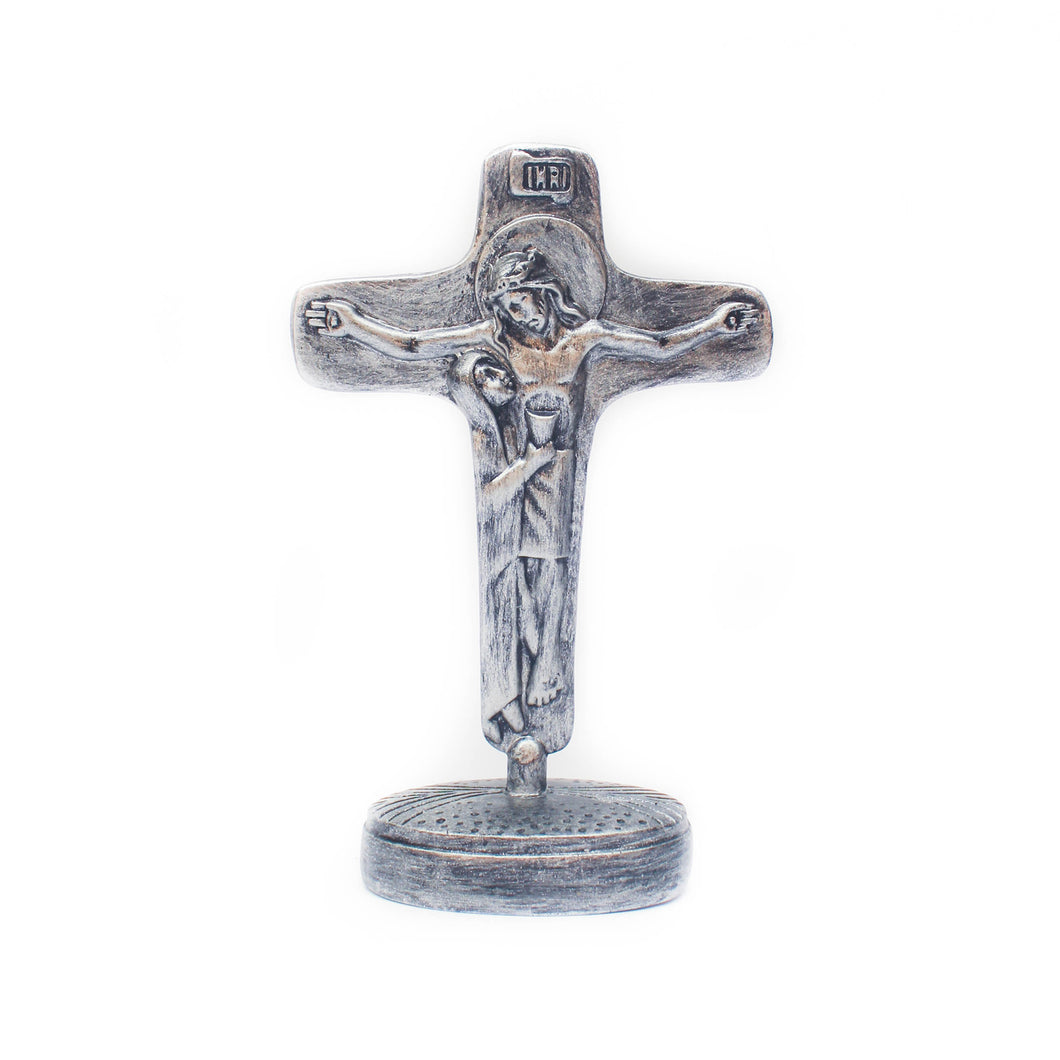 Christ and Mary Standing Crucifix