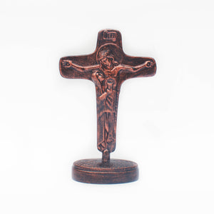 Christ and Mary Standing Crucifix