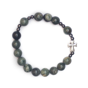 Green Jasper Rosary Bracelet