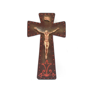 Hand-Painted Crucifix Gold Corpus