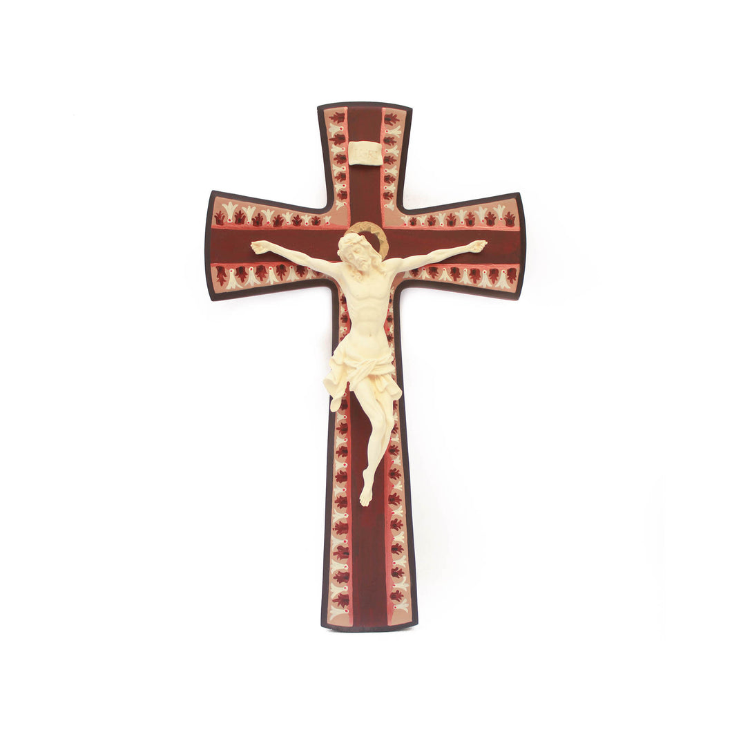 Hand-Painted Morrocan Patterned Crucifix