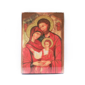 Holy Family Plaque in Resin