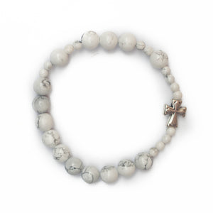 Howlite Rosary Bracelet