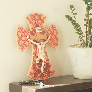 Patterned Flared Crucifix