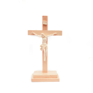 Wooden Crucifix with Stand