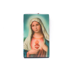 Immaculate Heart of Mary Plaque in Resin