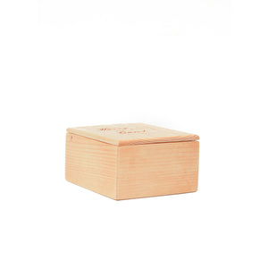 Wooden Dual Rosary Box with Replaceable Wood Lid