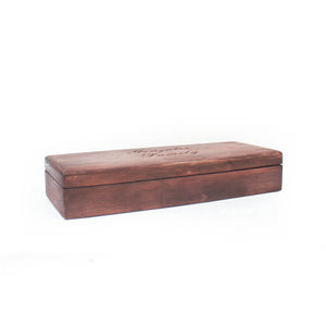 Wooden Rosary Collection Box - Hinged