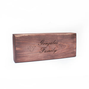 Wooden Rosary Collection Box - Hinged