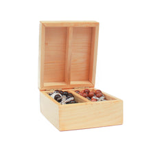 Load image into Gallery viewer, Hinged Wooden Dual Rosary Box
