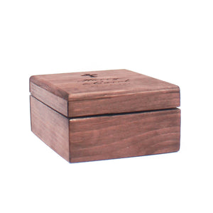 Hinged Wooden Dual Rosary Box