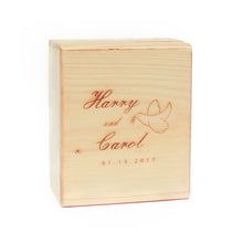 Load image into Gallery viewer, Hinged Wooden Dual Rosary Box
