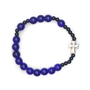 Royal Blue Rosary Bracelet