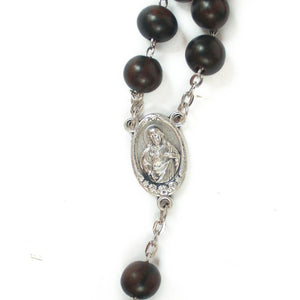 Sacred Heart of Jesus & Fatima Kamagong Rosary (Medium)