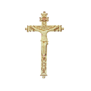 Gold-Detailed Ivory Crucifix