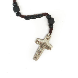 Pope Francis Cross Knotted Rosary